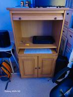 Houten kast met roldeur, Gebruikt, Grenenhout, Vintage, Ophalen of Verzenden