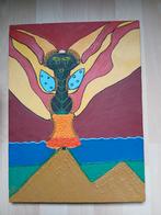 Schilderij met initialen J.S., Antiek en Kunst, Kunst | Schilderijen | Klassiek, Ophalen of Verzenden