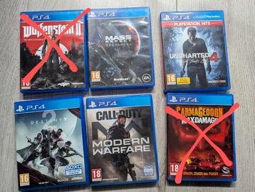 Ps4 games  beschikbaar voor biedingen