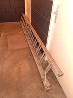 Uitschuifbare aluminium ladder 2x 3.40 meter, Ophalen, Gebruikt, Ladder, 4 meter of meer