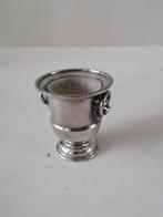 verzilverd lepelvaasje in de vorm van een champagne koeler, Antiek en Kunst, Ophalen of Verzenden