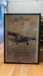 Poster dutch air lines, Ophalen, Gebruikt, Rechthoekig Staand