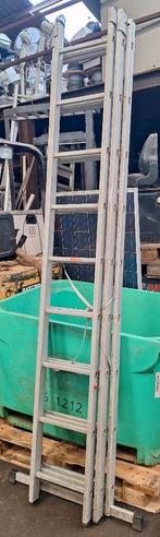 Ladder 3 delig, Ophalen, Gebruikt, Ladder, Opvouwbaar of Inschuifbaar