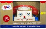 Vintage Fisher Price speelgoed telefoon met hoorn, Ophalen of Verzenden, Overige typen