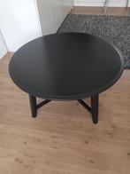 Ikea Kragsta Zwarte Salontafel, Huis en Inrichting, Tafels | Salontafels, Ophalen, Gebruikt, 50 tot 100 cm, Rond