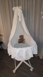Leipold babywiegje Geheel compleet incl hemel matras lakens, Ophalen of Verzenden, Zo goed als nieuw, Wieg
