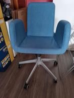 Ikea bureaustoel blauw, Huis en Inrichting, Ophalen, Zo goed als nieuw, Blauw, Bureaustoel