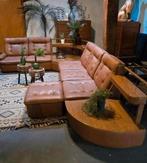 Unieke vintage modulaire zithoek met hoektafels!, Ophalen, Elles exclusives interieurstyling, Hoeksehofstraat 8, Leer