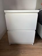 IKEA MALM Nachtkastje met 2 Lades, Ophalen, Minder dan 45 cm, 55 tot 70 cm, Zo goed als nieuw