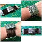Leren armband viking stijl LARP, Bruin, Leer, Ophalen of Verzenden, Zo goed als nieuw