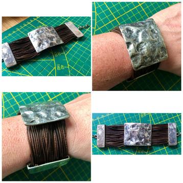 Leren armband viking stijl LARP beschikbaar voor biedingen