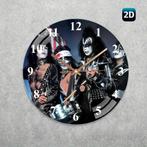 Klok (digitaal) met glasplaat opdruk KISS "Army", Ophalen of Verzenden, Nieuw, Digitaal, Wandklok