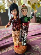 Vintage Indonesische Poppen in Traditionele Klederdracht, Ophalen of Verzenden