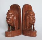Boekensteunen Kenia Masai / Maasai Bustes, Antiek en Kunst, Kunst | Beelden en Houtsnijwerken, Ophalen of Verzenden