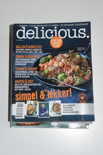 Delicious tijdschrift jaargang 2014 incl. Kerst nummer beschikbaar voor biedingen