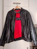 Leren motor jas met schouder en elleboog beschermer mt L, Ophalen of Verzenden, Tweedehands, Jas | leer, Rusty stitches