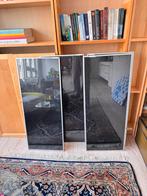 4x IKEA Hogbo Zwarte Glazen Deurtjes Billy 40x97, Minder dan 80 cm, Binnendeur, Minder dan 200 cm, Ophalen of Verzenden