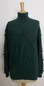 Groene fijne merino wollen col trui van Plein Publique! XL, Kleding | Dames, Truien en Vesten, Verzenden, Zo goed als nieuw, Maat 46/48 (XL) of groter