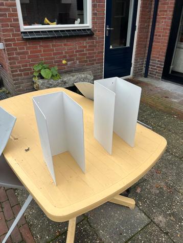 Witte Stalen Nachtkastjes - Set van 2 beschikbaar voor biedingen