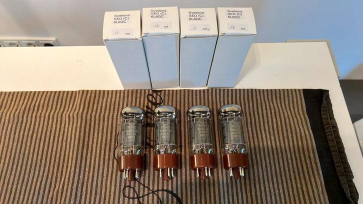 Svetlana SED 6L6GC Winged C, Audio, Tv en Foto, Buizenversterkers, Buis of Buizen, Ophalen of Verzenden