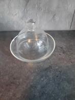 Glazen botervloot met deksel, Ophalen of Verzenden