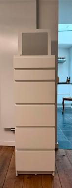 Malm ladekast wit - 6 lades - 40x123 cm, Huis en Inrichting, Kasten | Ladekasten, Ophalen, Minder dan 50 cm, 5 laden of meer, 100 tot 150 cm