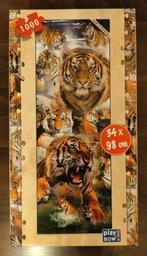 Puzzel Tijgers 1000 stukjes  34x98 cm, Ophalen of Verzenden, 500 t/m 1500 stukjes, Zo goed als nieuw, Legpuzzel