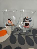2 Duvel bier glazen Wapenschild en Ober (1999) ZGAN, Ophalen of Verzenden, Zo goed als nieuw, Bierglas