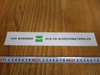 sticker van woerden BVW olie en scheepsmaterialen *, Verzamelen, Ophalen, Zo goed als nieuw, Bedrijf of Vereniging