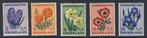 Postfris, Zomerzegels 1953 NVPH 602/606, Verzenden, Na 1940, Postfris