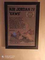 Jordan 4 kaws poster a4, Nieuw, Ophalen of Verzenden