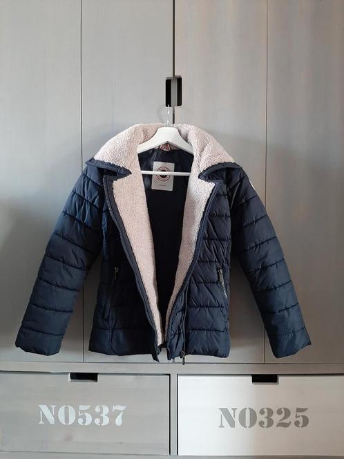 Winterjas jas maat 152 donkerblauw Reset., Kinderen en Baby's, Kinderkleding | Maat 152, Zo goed als nieuw, Meisje, Jas, Ophalen of Verzenden