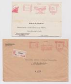 Aangetekende 1938 + briefkaart 1939, Ophalen of Verzenden, T/m 1940, Gestempeld