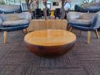Java bowl salontafel, komvorm,  hout, metaal, Ophalen, Gebruikt, 50 tot 100 cm, Rond
