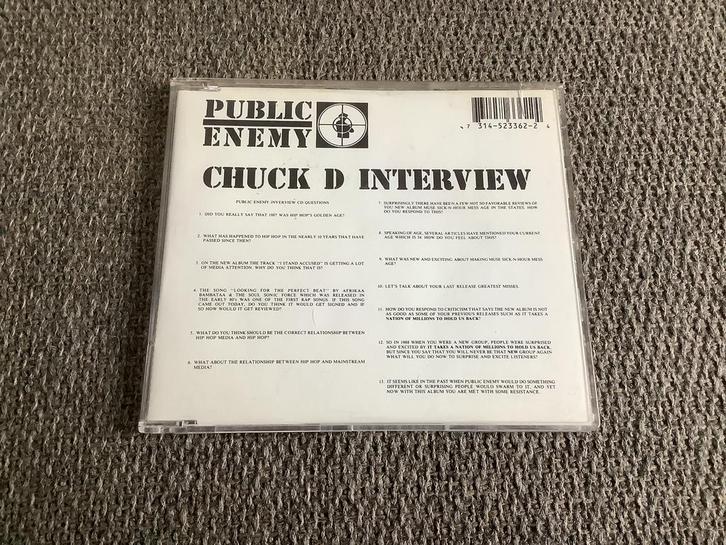 Public Enemy Interview promo cd (Aus), Cd's en Dvd's, Cd's | Hiphop en Rap, Gebruikt, 1985 tot 2000, Ophalen of Verzenden