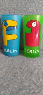Thierry Noir Berlin Wall graffiti drinkglazen 1980's, Ophalen of Verzenden