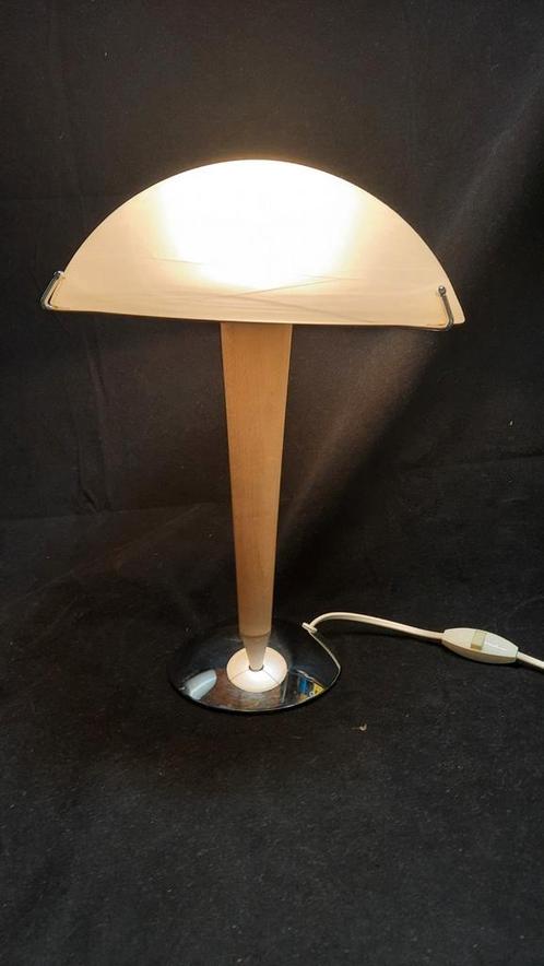 Mushroom tafellamp mooi apart glas,lees de beschrijving., Huis en Inrichting, Lampen | Tafellampen, Zo goed als nieuw, Minder dan 50 cm