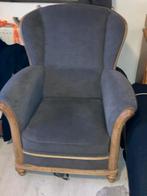 2 mooie blank eiken fauteuils, Huis en Inrichting, Fauteuils, Ophalen, Hout, 75 tot 100 cm, Zo goed als nieuw