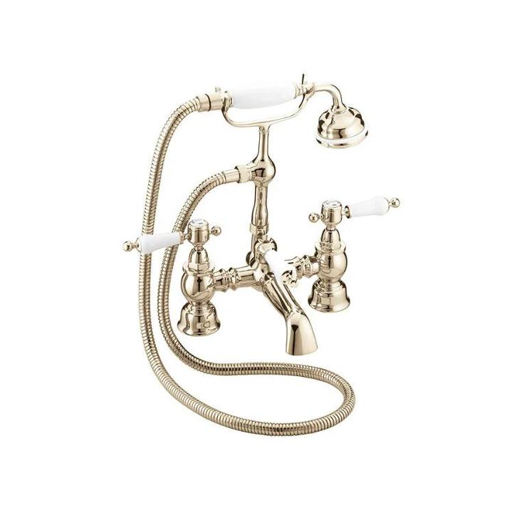 HERITAGE HATLEBURY/GLASTONBURY BADRANDKRAAN GOUD, Doe-het-zelf en Verbouw, Sanitair, Nieuw, Kraan, Ophalen of Verzenden