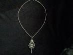Antieke zilveren ketting met sleutel (van zakhorloge), Antiek en Kunst, Antiek | Goud en Zilver, Ophalen of Verzenden, Zilver
