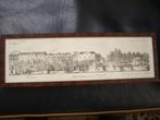 prent (repro ?) Korte Voorhout Den Haag ingelijst 41.5x13cm, Verzamelen, Ophalen of Verzenden, Zo goed als nieuw, Voor 1940, Prent