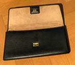 Clutch Zwart leer Tretsom enveloptas avondtas, Sieraden, Tassen en Uiterlijk, Tassen | Damestassen, Ophalen of Verzenden, Zo goed als nieuw