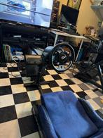PlaySeat Evolution Alcantara blauw en Thrustmaster TGT, Ophalen, Gebruikt, Playseat of Racestoel, PlayStation 5