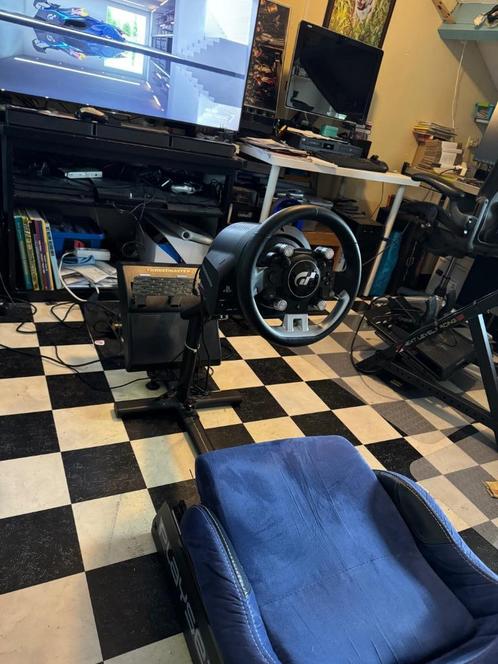 PlaySeat Evolution Alcantara blauw en Thrustmaster TGT, Spelcomputers en Games, Spelcomputers | Sony PlayStation Consoles | Accessoires