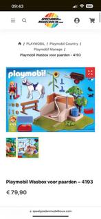Playmobil Wasbox voor paarden – 4193, Kinderen en Baby's, Speelgoed | Playmobil, Complete set, Zo goed als nieuw, Ophalen