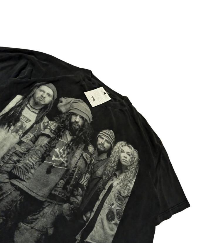 1995 very Faded White Zombie Graphic shirt - Size XL, Kleding | Heren, T-shirts, Zo goed als nieuw, Maat 56/58 (XL), Zwart, Ophalen of Verzenden