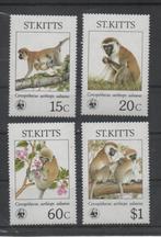 D233 St.Kitts 184/87 postfris Dieren /Apen / WWF, Postzegels en Munten, Postzegels | Thematische zegels, Dier of Natuur, Verzenden