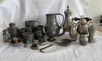 Collectie diverse tinnen voorwerpen, Antiek en Kunst, Ophalen of Verzenden