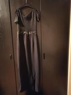 Elegante zwarte avondjurk zonder mouwen maat M, Ophalen of Verzenden, Zo goed als nieuw, Zwart, Galajurk