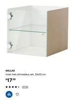 Nieuw 10x Kallax inzet met vitrinedeur wit 33x33cm, Ophalen, Zo goed als nieuw